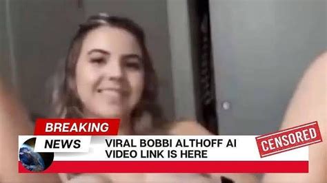 bobby althoff leaks|Bobbi Althoff Leaked Video